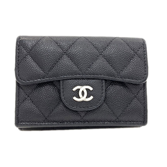 CHANEL Handbags - CHANEL Authentic Black Wallet